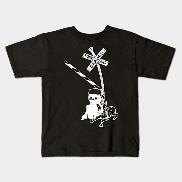 ghost and gravel Kids T-Shirt by somatosis